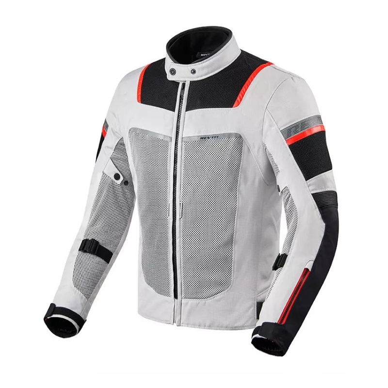 Giacca da moto Revit Tornado 3 argento-nero Saldi
