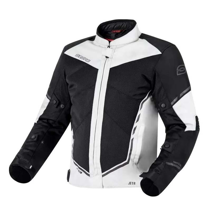 Giacca da moto Ozone Jet II grigio-nero Saldi