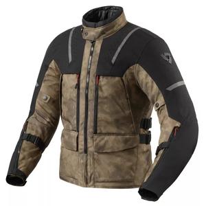 Giacca da moto Revit Offtrack 2 H2O nero-marrone Saldi