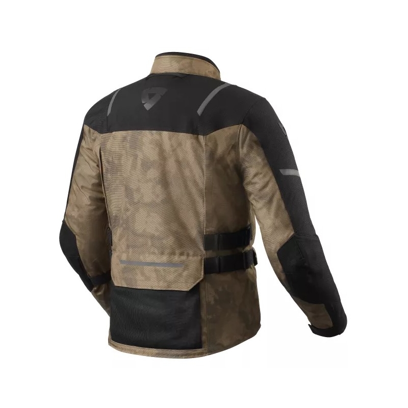 Giacca da moto Revit Offtrack 2 H2O nero-marrone Saldi
