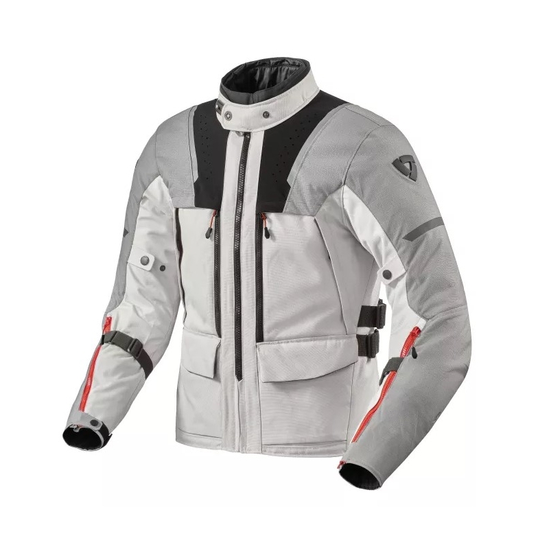 Giacca da moto Revit Offtrack 2 H2O grigio chiaro-argento