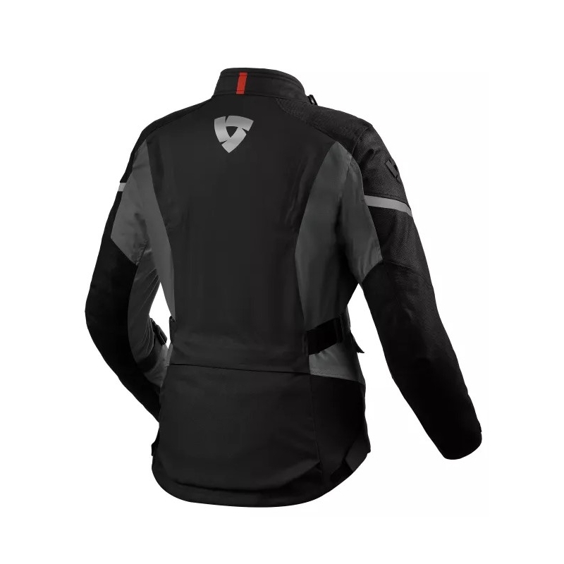 Giacca da moto Revit Horizon 3 H2O bianca e nera da donna
