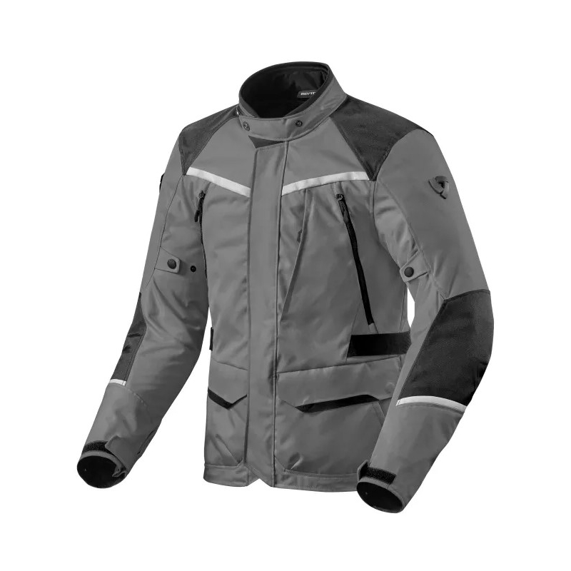 Giacca da moto Revit Voltiac 3 H2O grigio-nero