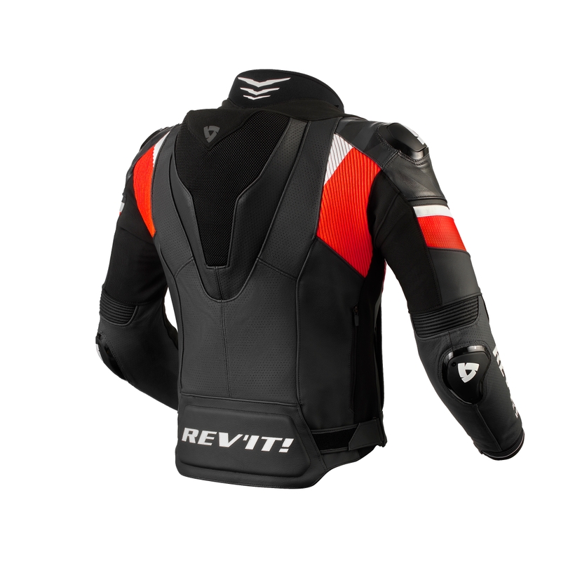 Giacca da moto Revit Hyperspeed 2 Pro nero-rosso fluo in saldo Saldi
