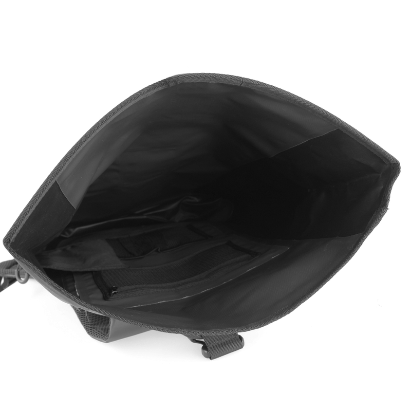Zaino impermeabile MotoZem nero-grigio