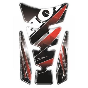 Coperchio del serbatoio del carburante - Stampa Wings tankpad argento con parte laterale
