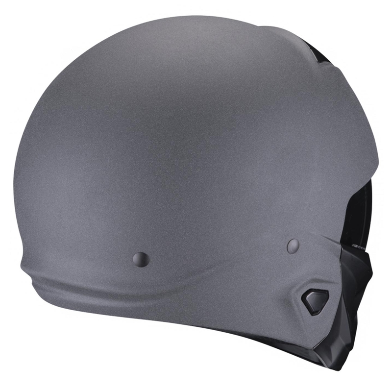 Casco jet con maschera Scorpion EXO-COMBAT II Solid graphite dark grey