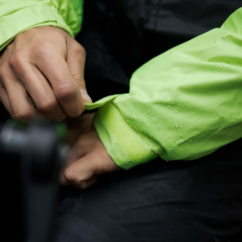 Rebelhorn Rain giacca antipioggia da moto giallo fluo