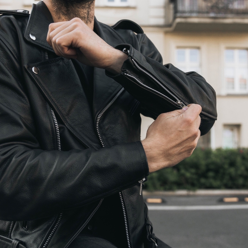 Giacca da moto Ozone Ramones nero