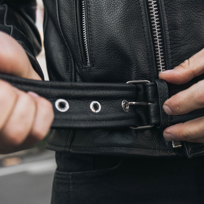 Giacca da moto Ozone Ramones nero
