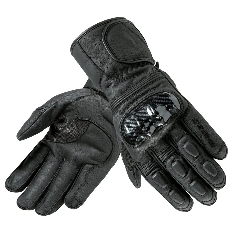 Guanti da moto Ozone Ride II CE nero Saldi