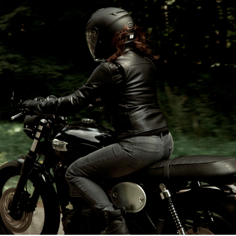 Giacca da moto Ozone Ramones Donna Nero