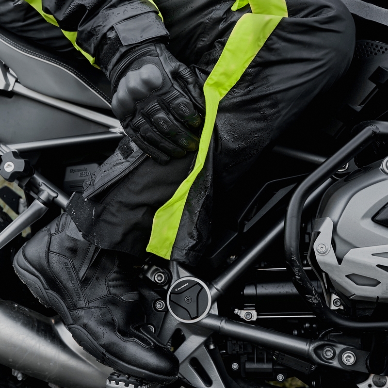 Rebelhorn Travel Tuta antipioggia nera e giallo fluo