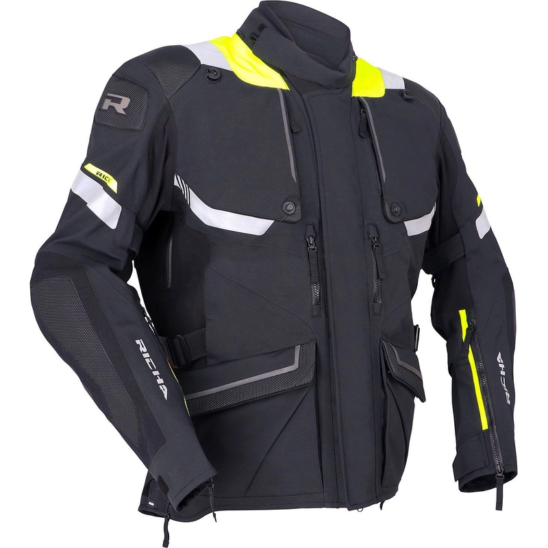 Giacca da moto RICHA Armada GTX Pro nero-giallo fluo Saldi