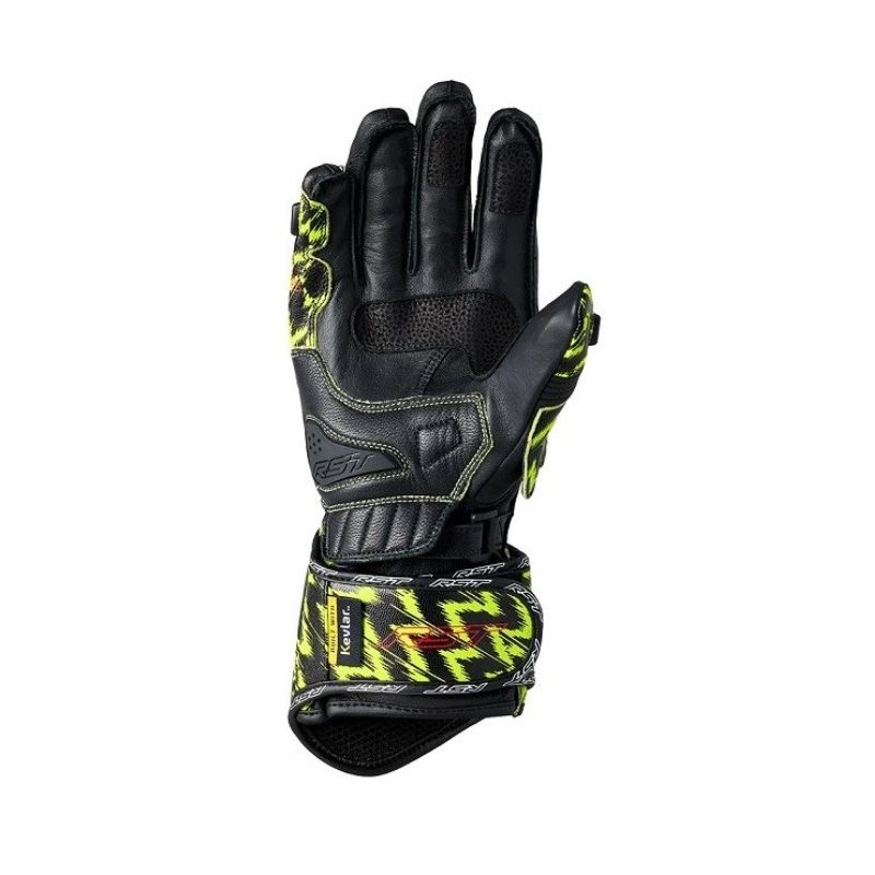 Rukavice na motorku RST Tractech Evo 4 CE černo-žluté žíhané výprodej