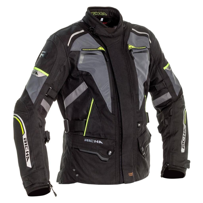 Giacca da moto RICHA Infinity 2 Flare donna grigio-giallo fluo Saldi