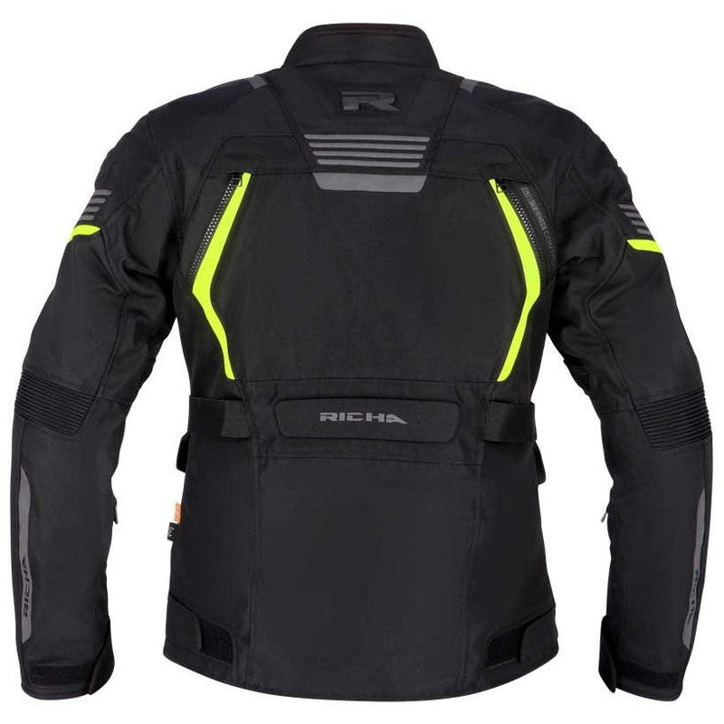 Giacca da moto RICHA Phantom 3 donna, nero-giallo fluo Saldi
