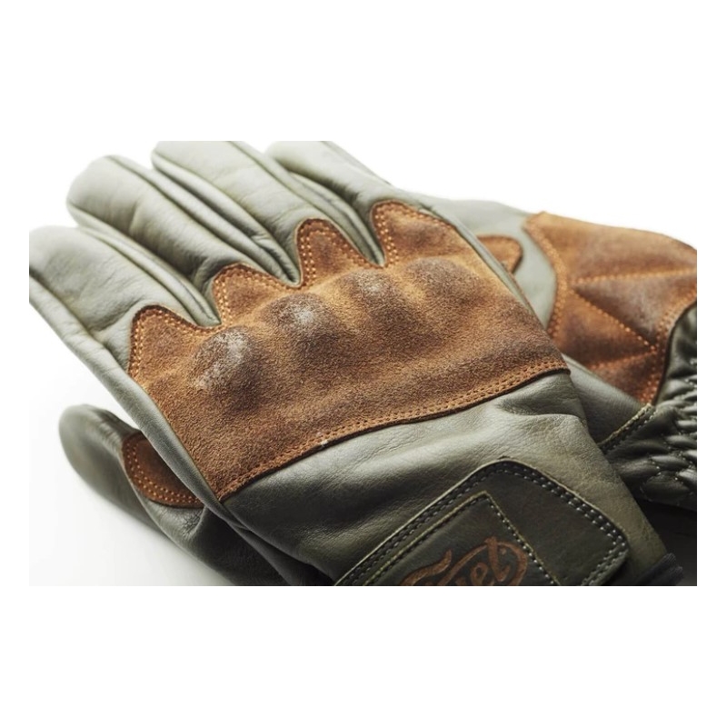 Guanti da moto Fuel Rodeo Verde-Marrone