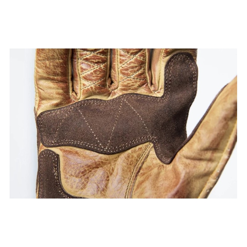 Guanti moto Fuel Rodeo marrone-giallo