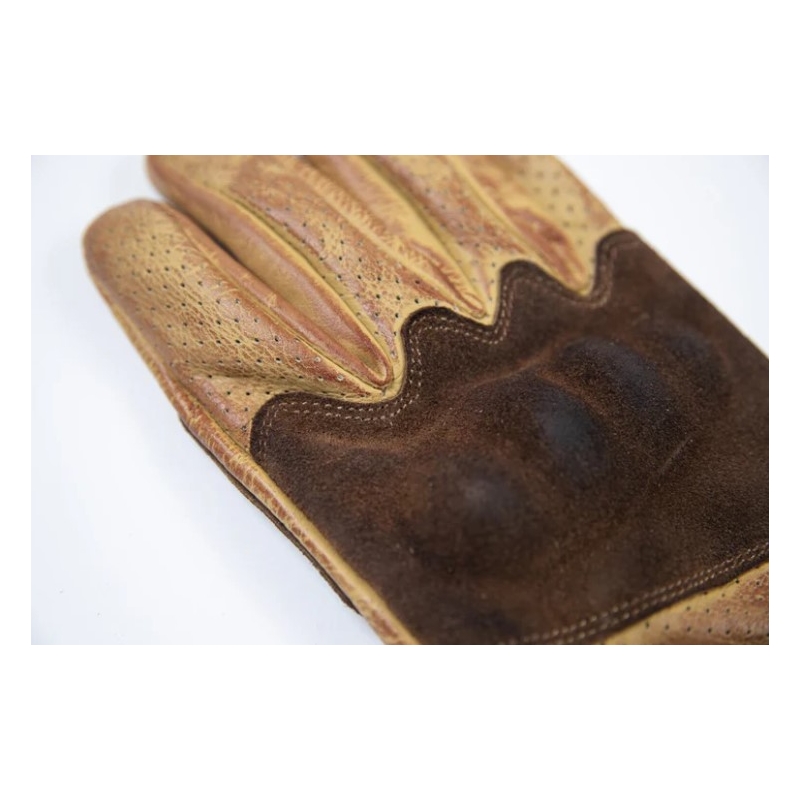 Guanti moto Fuel Rodeo marrone-giallo