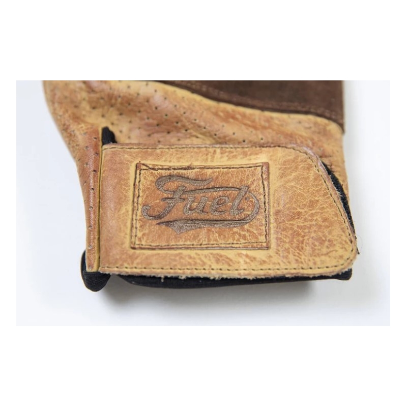 Guanti moto Fuel Rodeo marrone-giallo