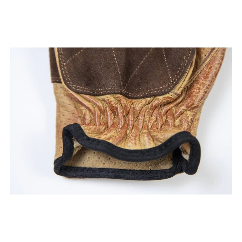Guanti moto Fuel Rodeo marrone-giallo