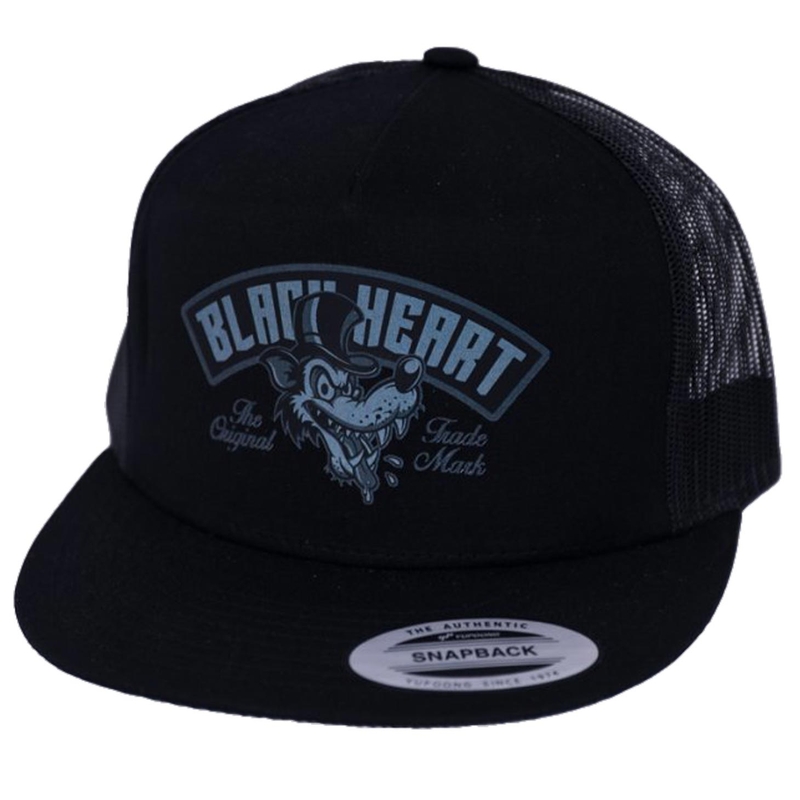 Kšiltovka Black Heart Wolf