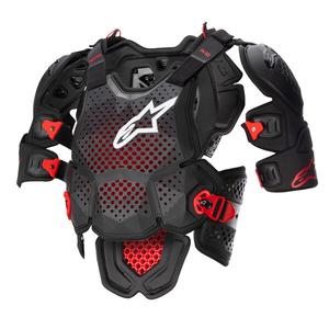 Protezione corpo Alpinestars A-10 2 nero-antracite-rosso