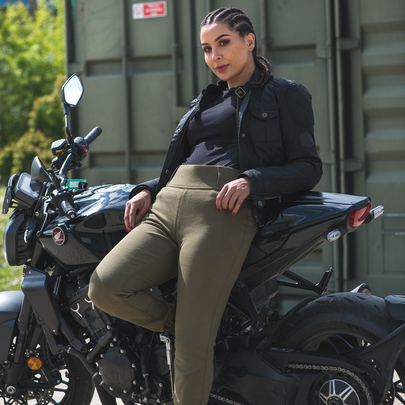 Leggings Oxford Super 2.0 khaki da donna Saldi