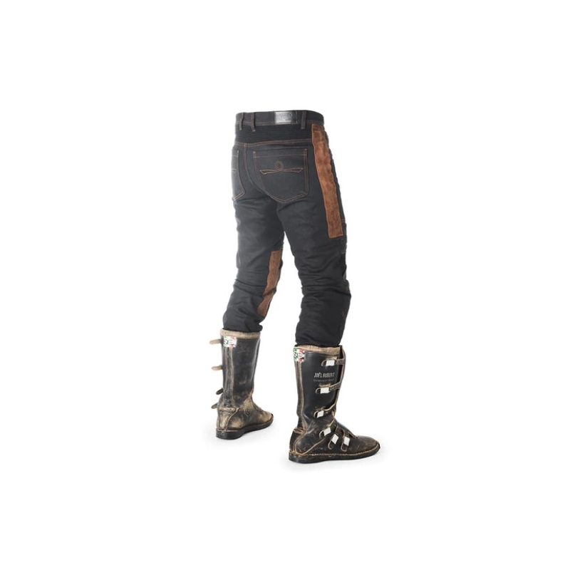 Pantaloni moto Fuel Sergeant 2 cerato marrone e nero