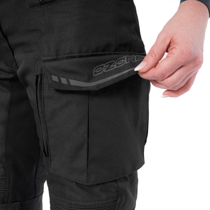 Pantaloni da moto Ozone Union II Donna Nero Saldi