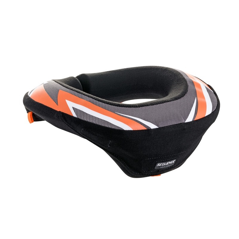 Alpinestars Sequence Youth Neck Protector Nero, Bianco e Arancione