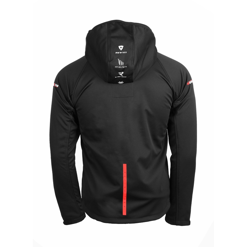 Giacca softshell MotoZem Racing Team nero-rosso