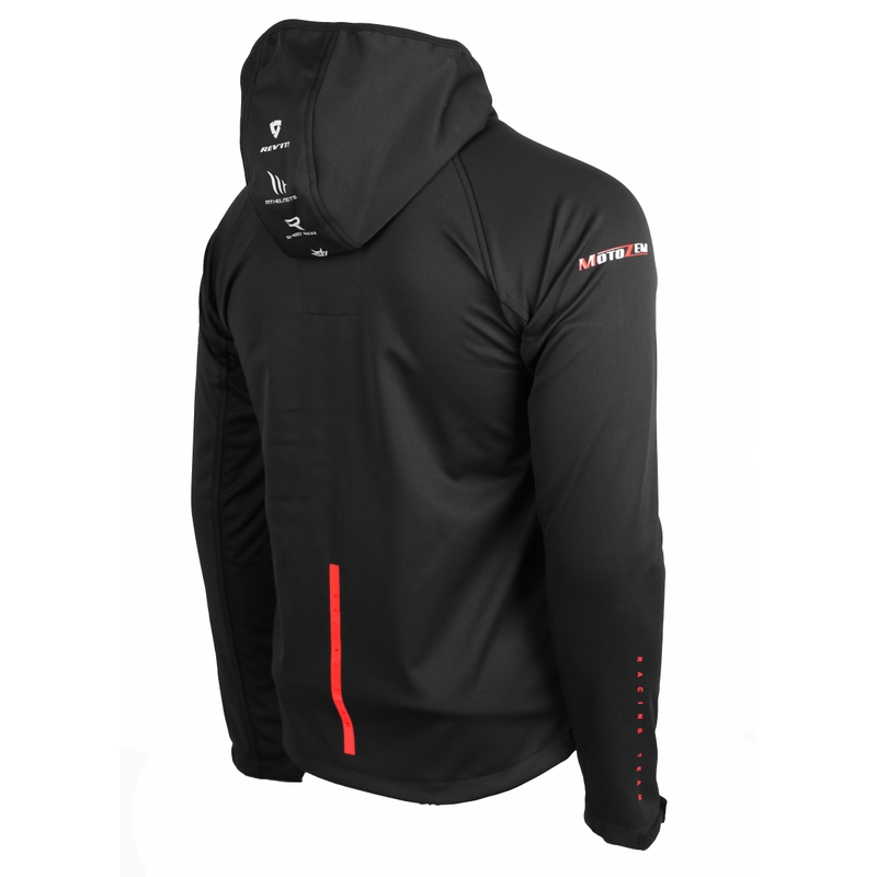 Giacca softshell MotoZem Racing Team nero-rosso