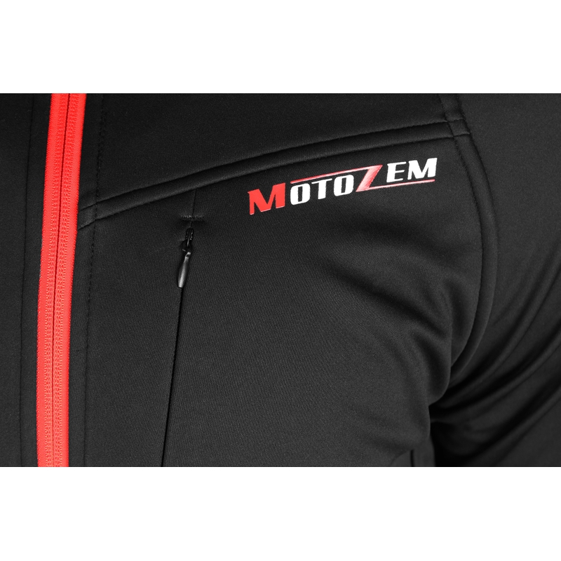 Giacca softshell MotoZem Racing Team nero-rosso