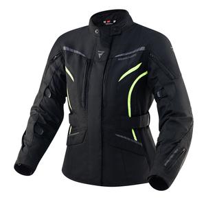 Giacca moto da donna Rebelhorn Hiker III nero-giallo fluo Saldi