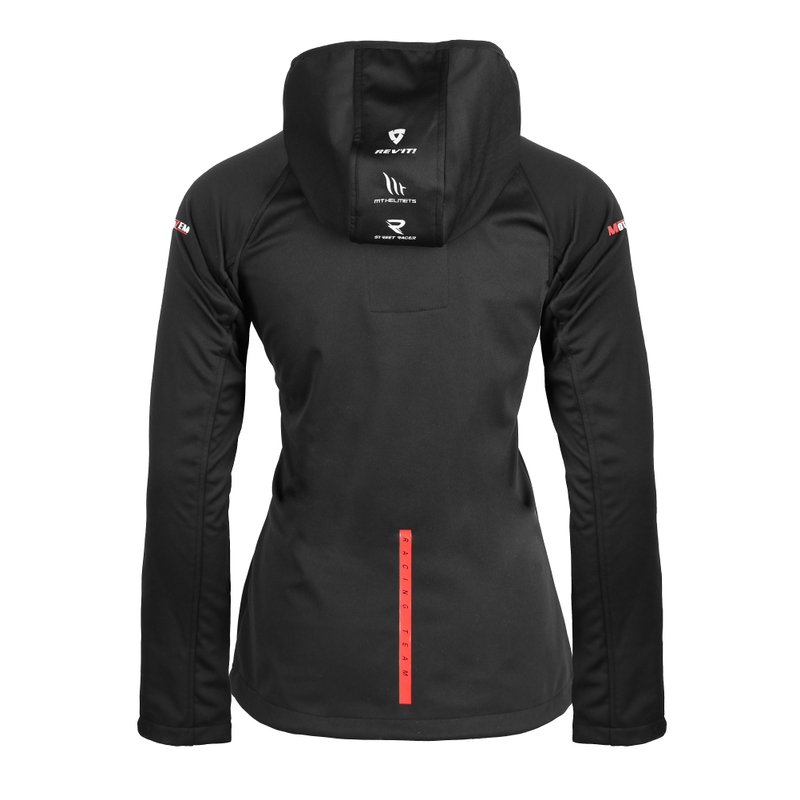 Giacca softshell da donna MotoZem Racing Team nero-rosso