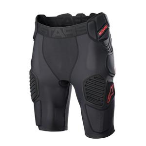Pantaloncini da motocross Alpinestars Bionic Pro neri e rossi