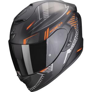 Casco moto integrale Scorpion EXO-1400 EVO Air Shell nero-arancio opaco
