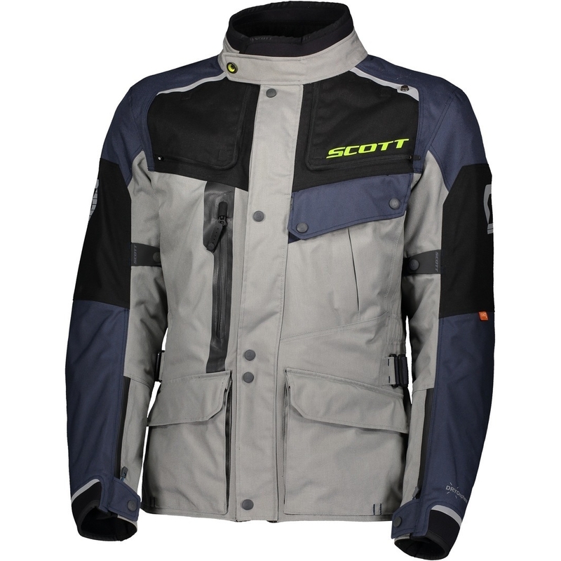 Giacca da moto SCOTT Voyager Dryo grigio-blu