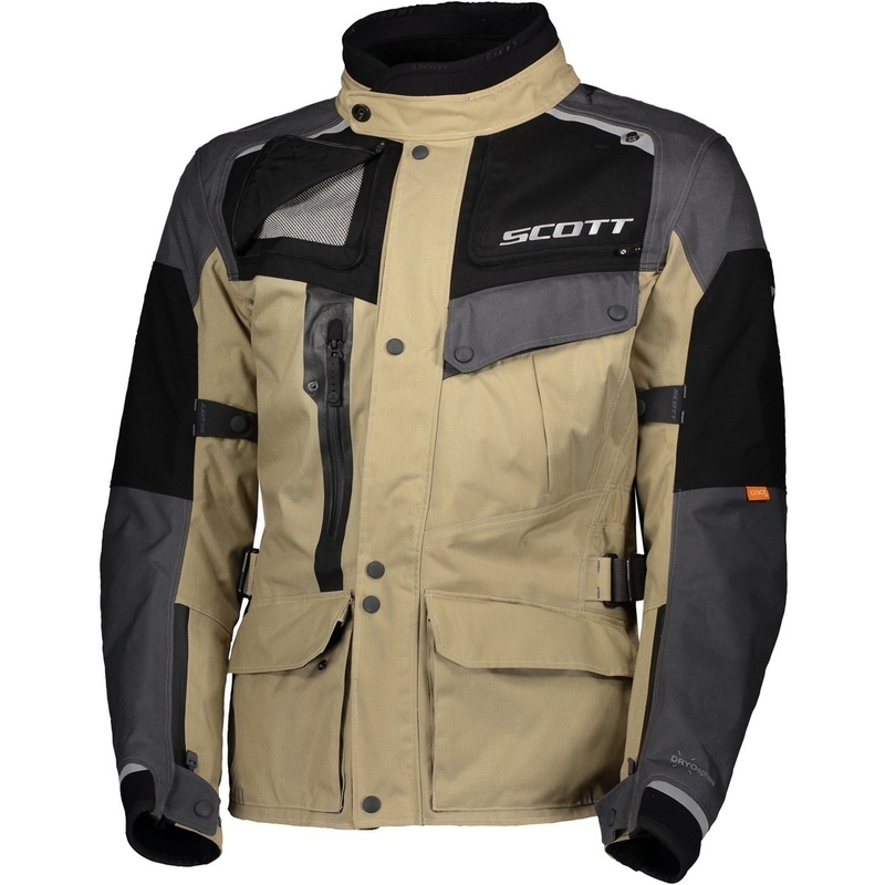 Giacca da moto SCOTT Voyager Dryo marrone-grigio