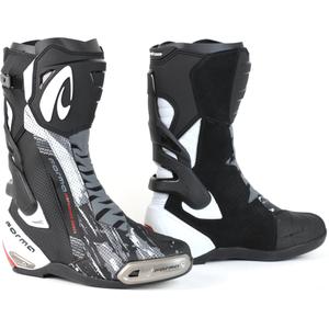 Stivali da moto Forma Phantom Flow bianchi e neri