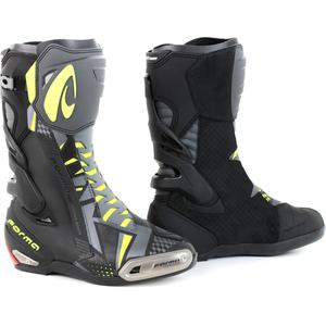 Stivali da moto Forma Phantom nero-grigio-giallo fluo