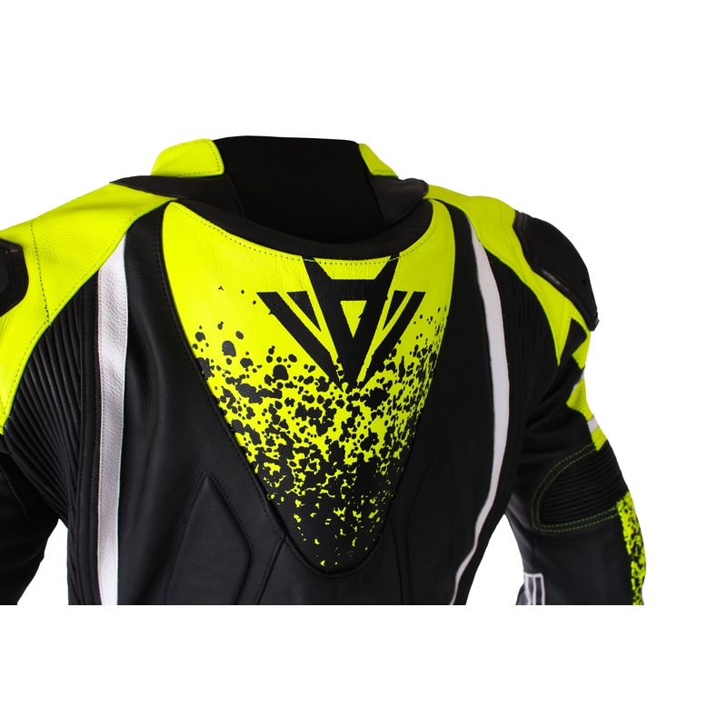 Tuta moto RSA GT2 nero-bianco-giallo fluo Saldi