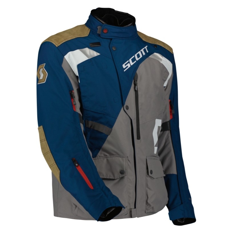 Giacca da moto SCOTT Dualraid Dryo grigio-blu Saldi
