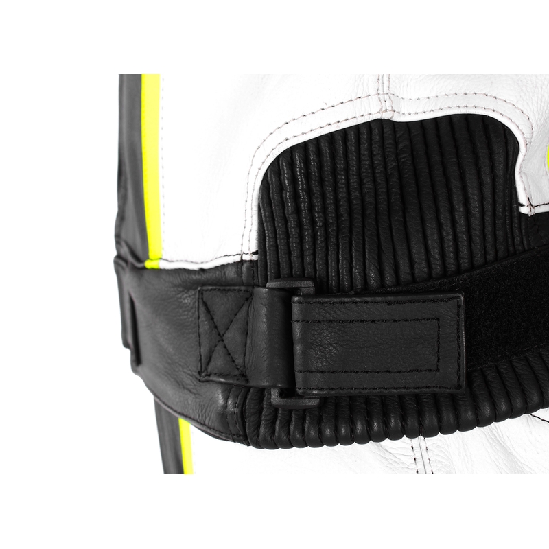 Tuta moto RSA Imola 2 nero-bianco-giallo fluo Saldi