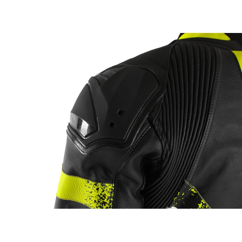 Tuta moto RSA Imola 2 nero-bianco-giallo fluo Saldi