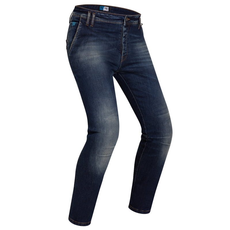Jeans da moto PMJ Russel blu Saldi