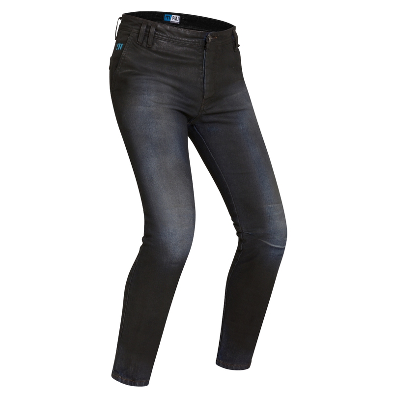 PMJ Russel Tarmac - Jeans da moto neri