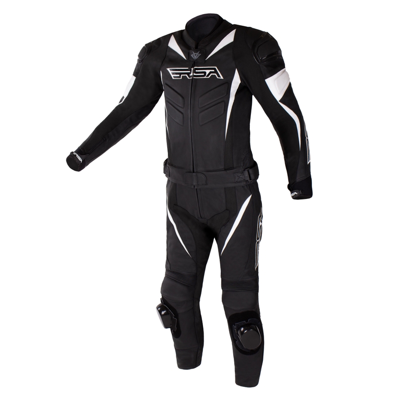 Tuta da moto RSA GPX 2 bianca e nera Saldi